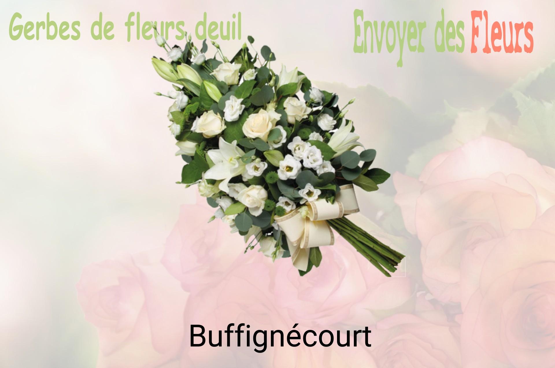 Gerbe de fleurs de deuil livrée à Buffignécourt